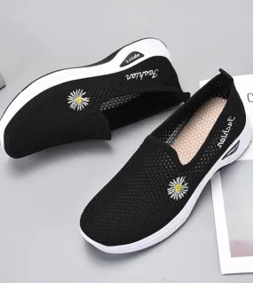 2022 Nuove scarpe da ginnastica traspiranti Cute Little Flower Fashion Piattaforma con zeppa casual Comode scarpe piatte vulcani