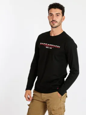 Baci & Abbracci T-shirt en coton à manches longues pour hommes