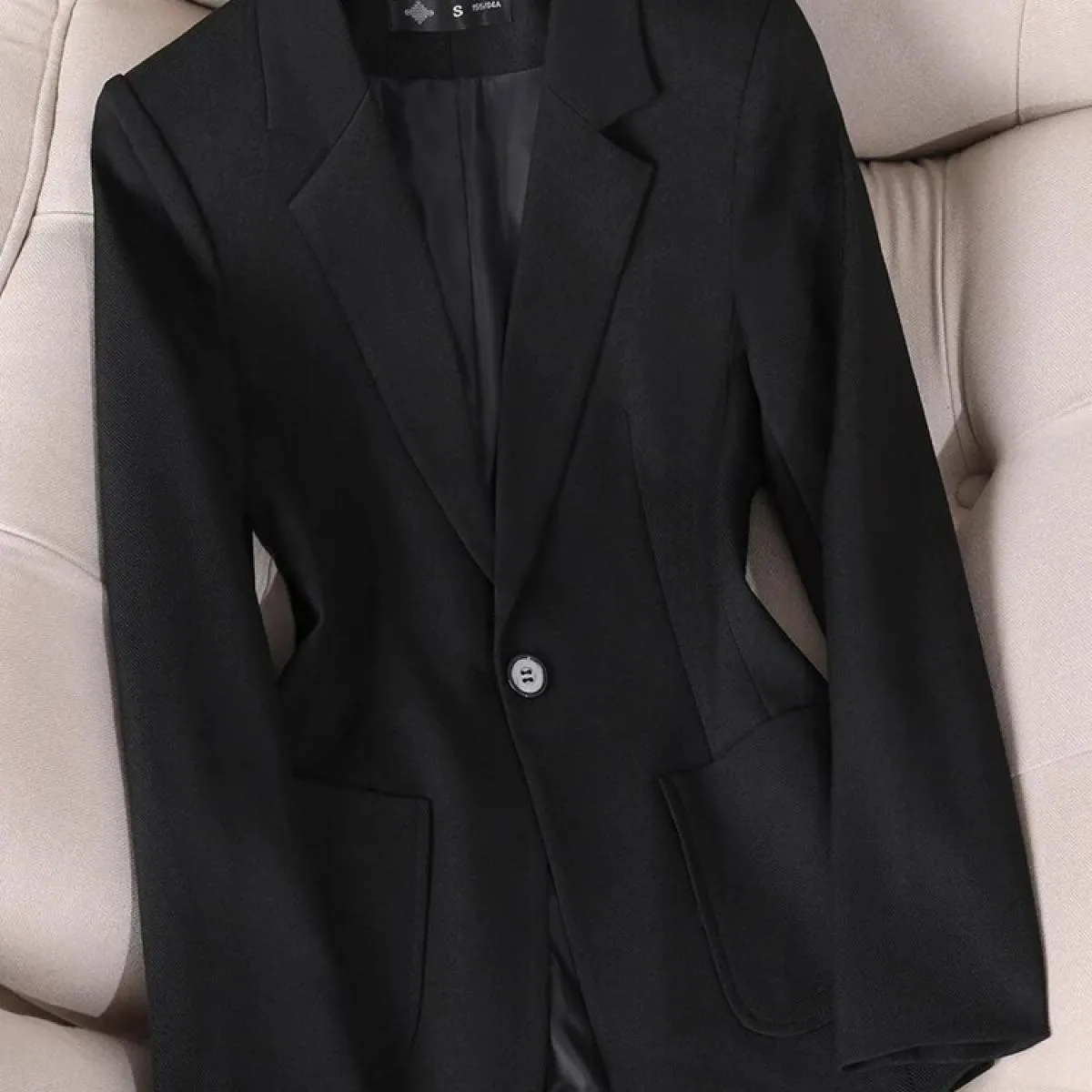 Blazer bianco Business Donna Moda Blazer bianco nero Donna Primavera Autunno