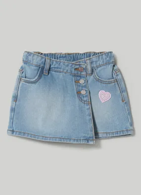 BLUKIDS  Gonna in denim neonata