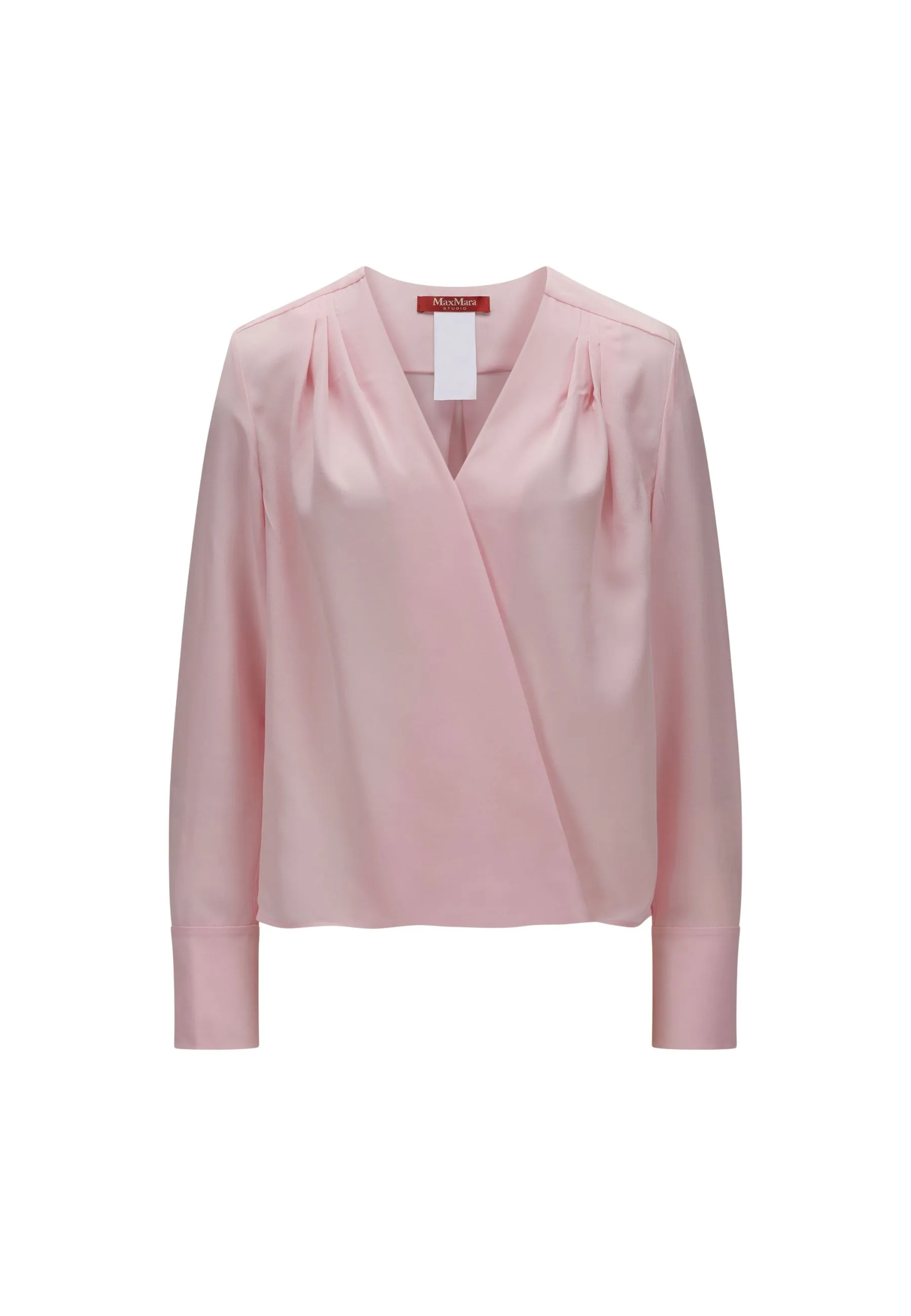 Blusa incrociata in crêpe