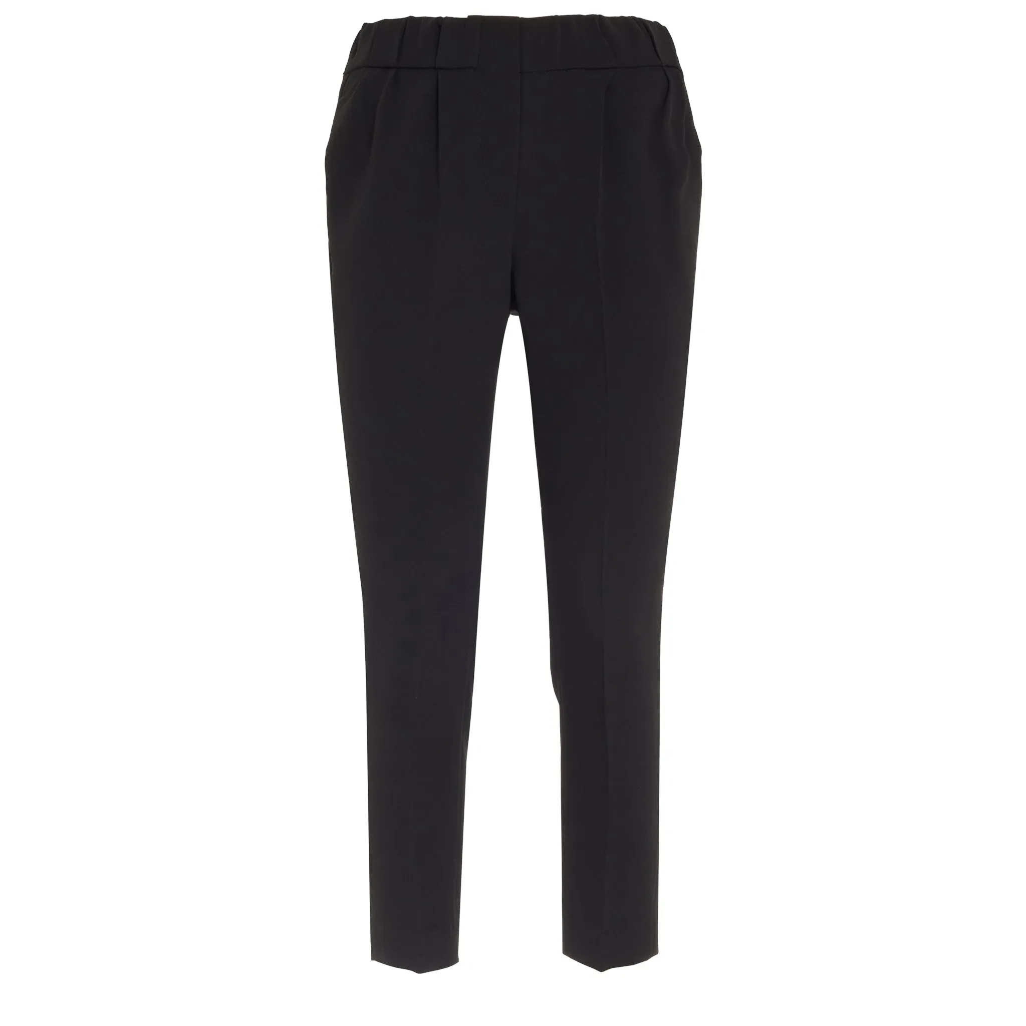 BRUNELLO CUCINELLI  Pantalone in seta nero