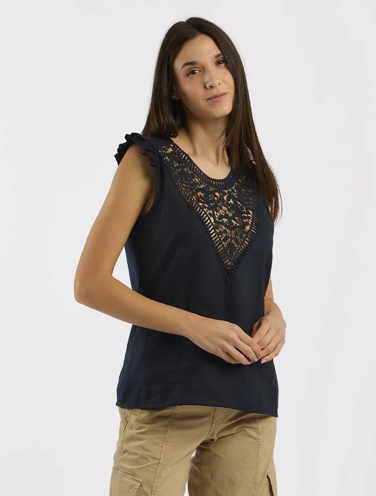 Camicia Manica Corta Fly Girl - Blu