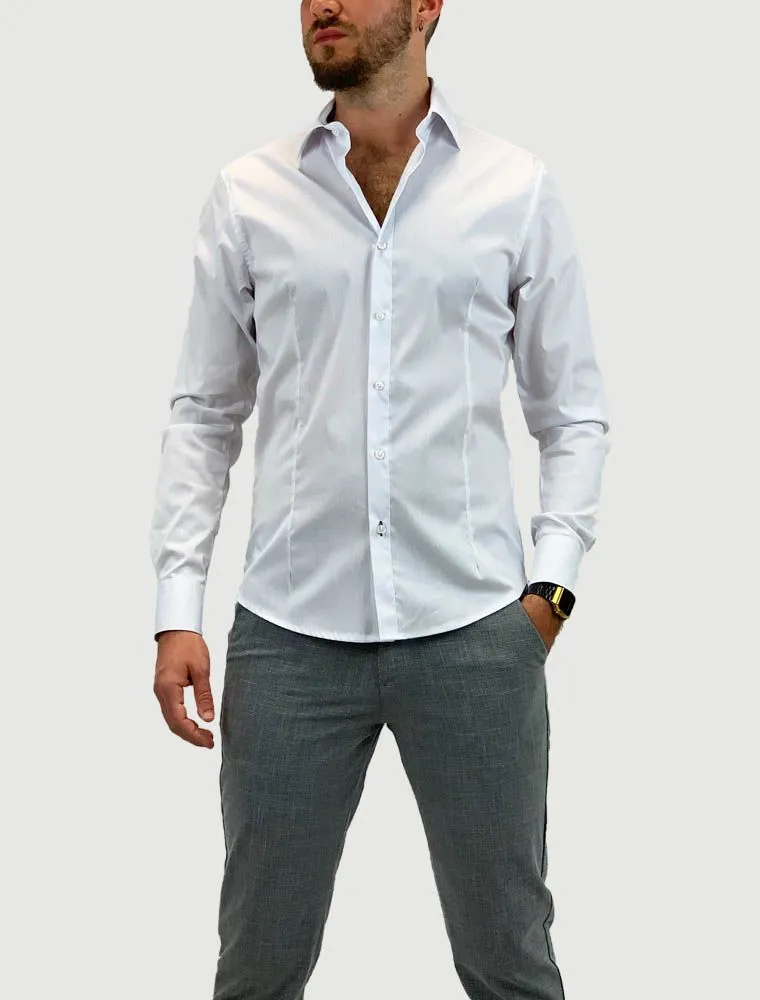 Camicia Manica Lunga Giovane Identikit - Bianco