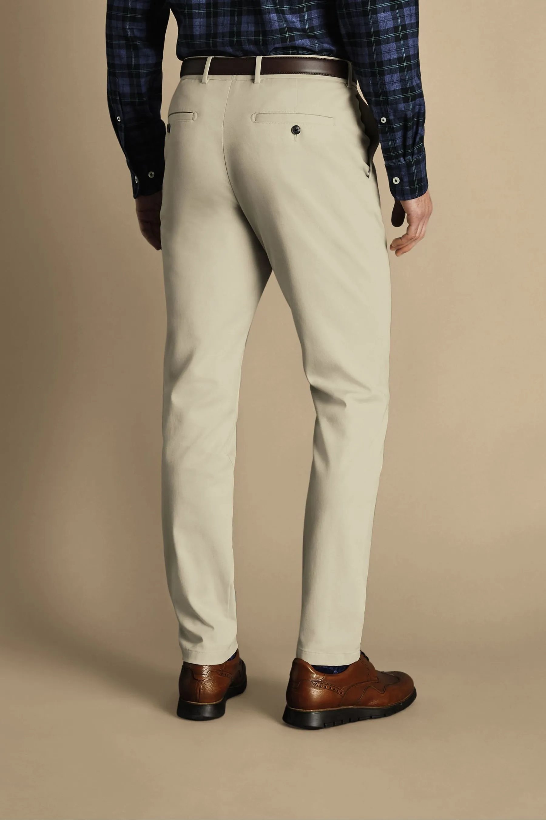 Charles Tyrwhitt - Classic Fit - Pantaloni chino no-stiro