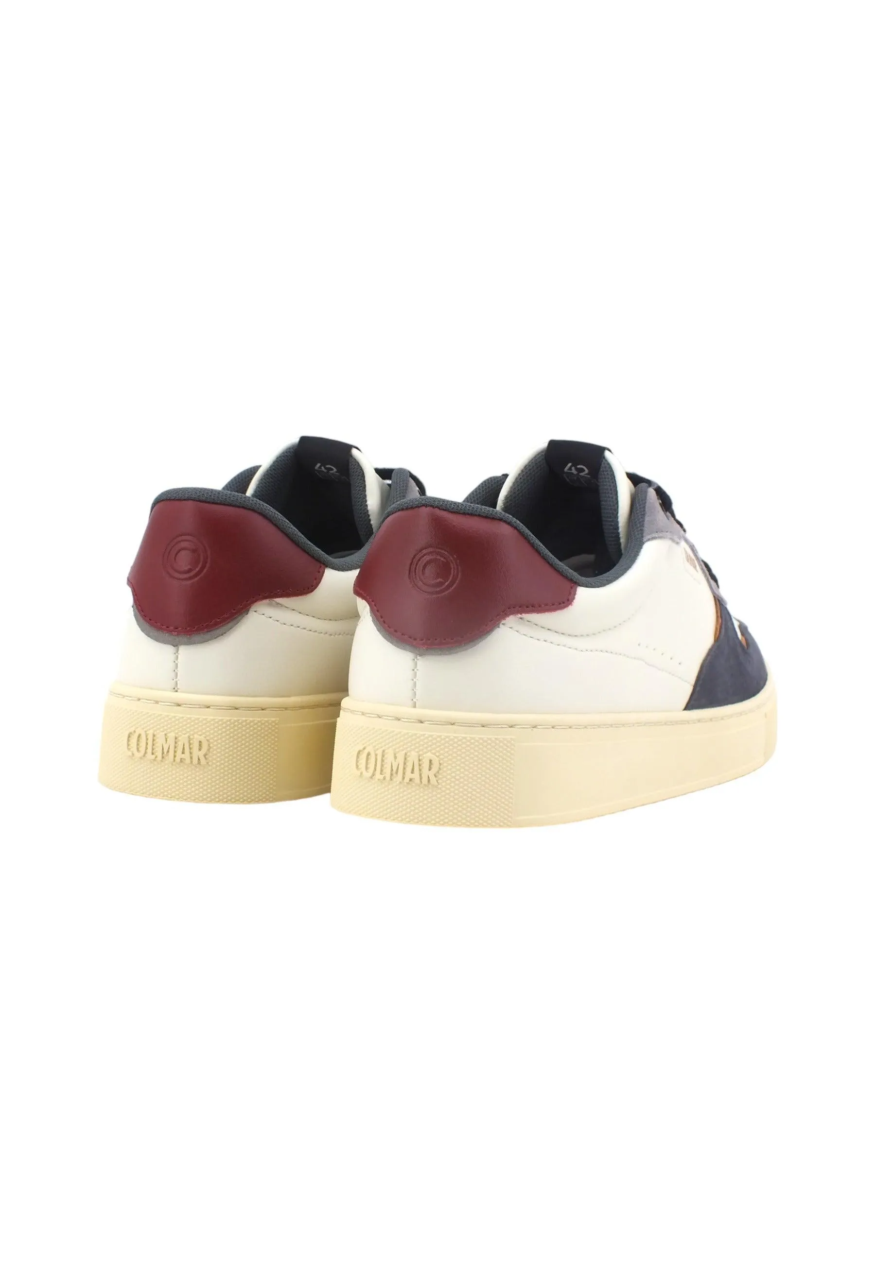 COLMAR Sneaker Uomo Off White Black Burgundy TOKYO-BLENDER