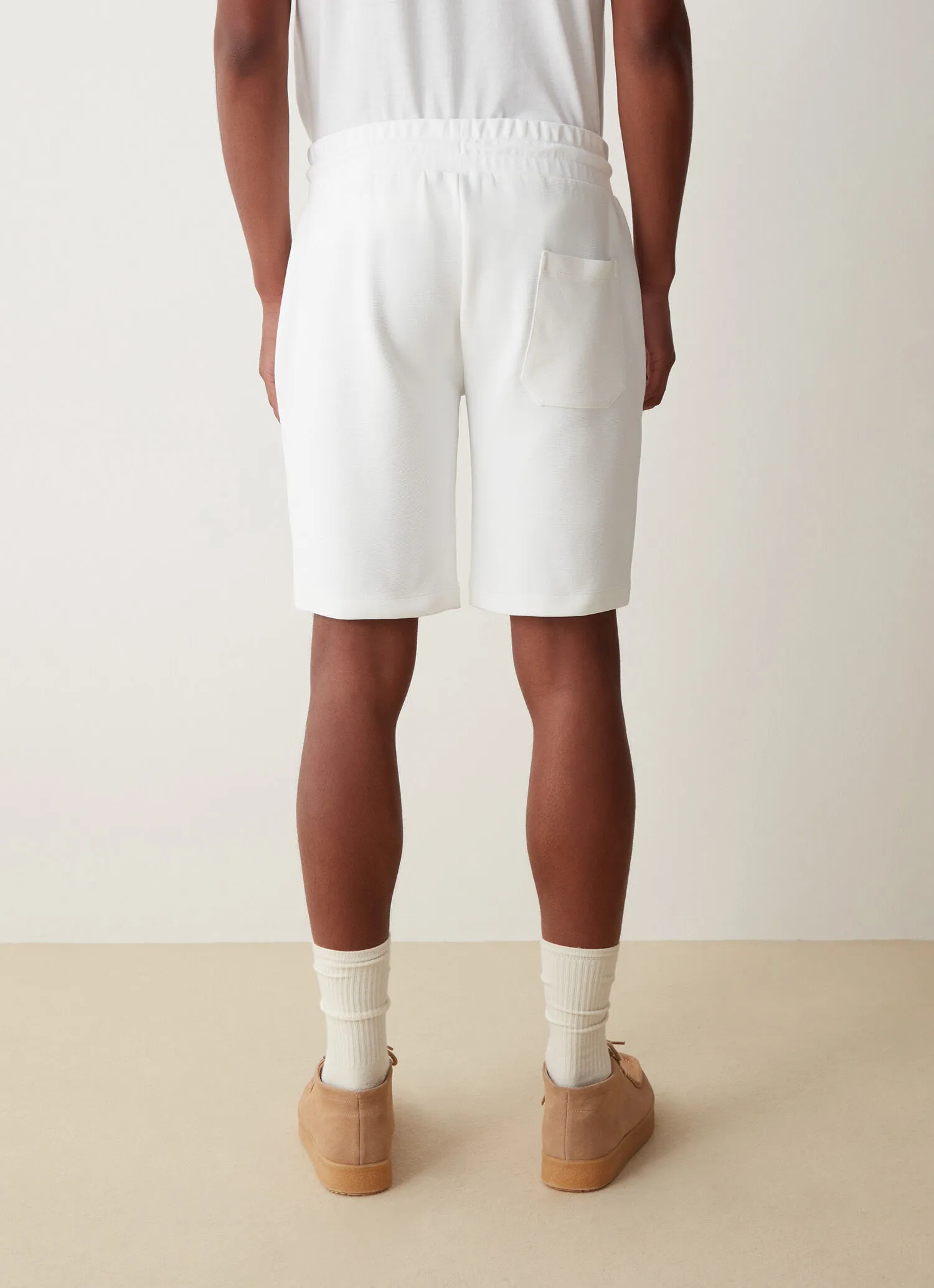 Cotton-blend jogging shorts