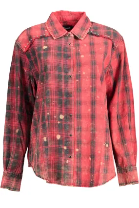 Desigual camicia maniche lunghe  rosso  