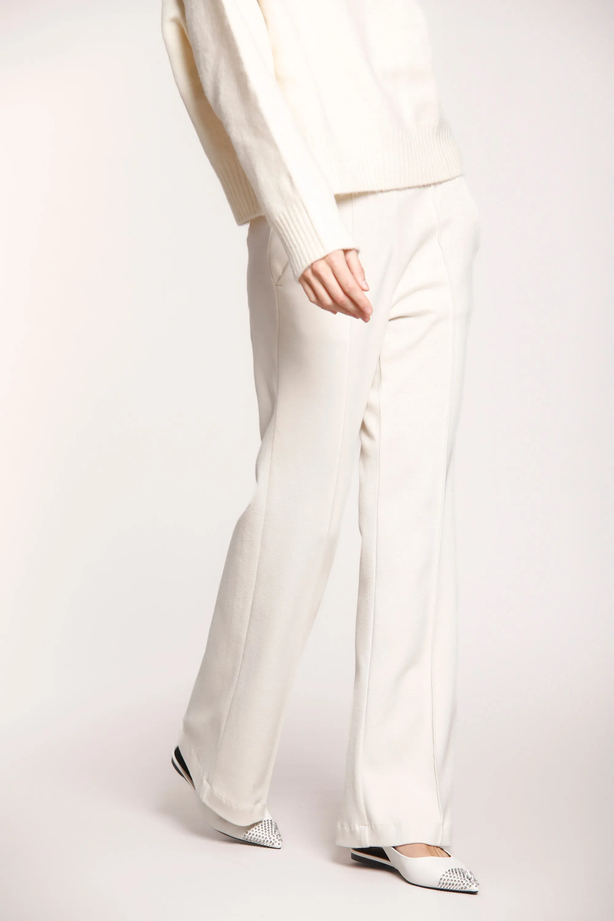 Easy Straight pantalon chino pour femme en jersey straight fit 