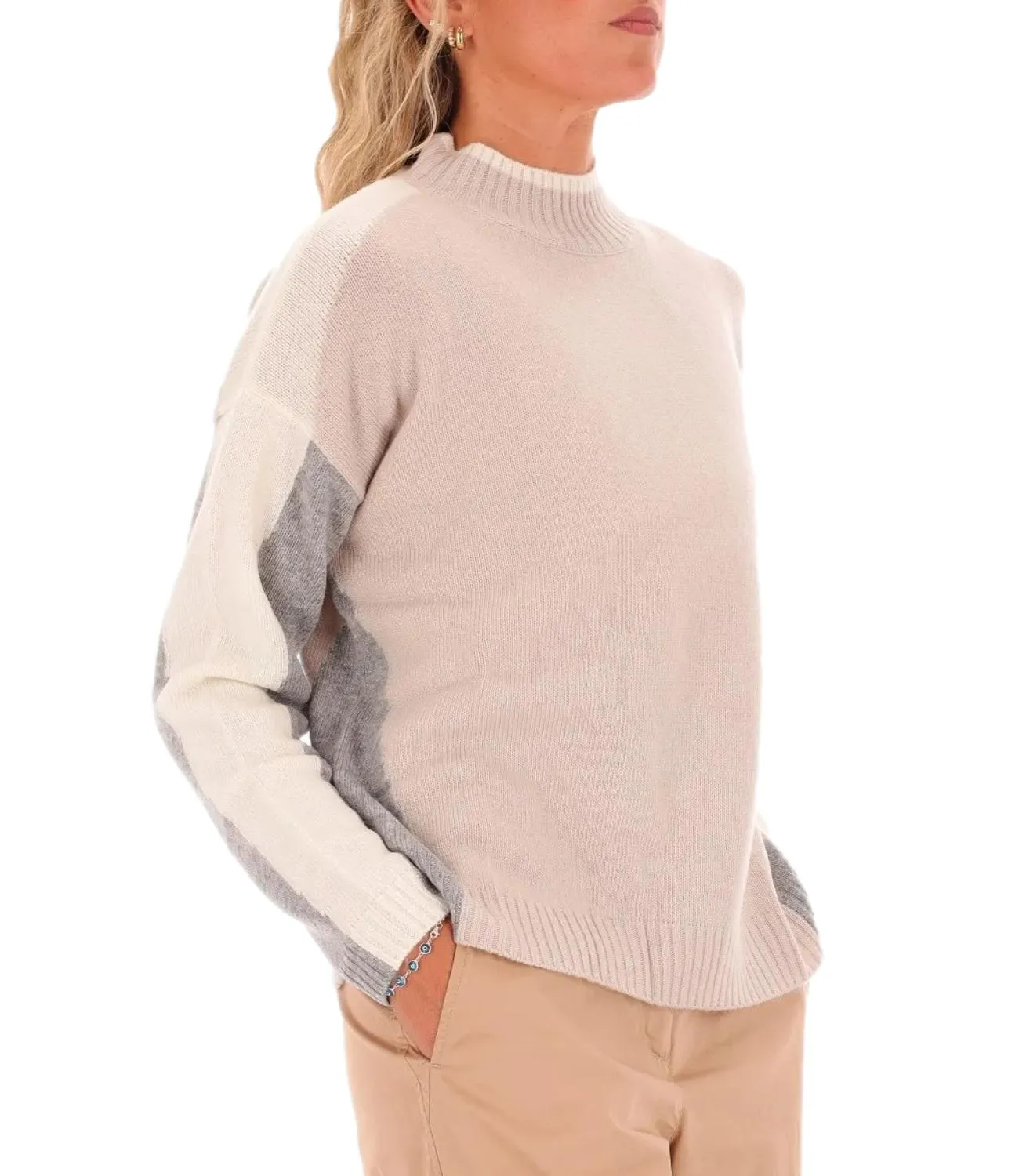 EMME MARELLA Emme Marella maglia ESOPO casha/light grey donna