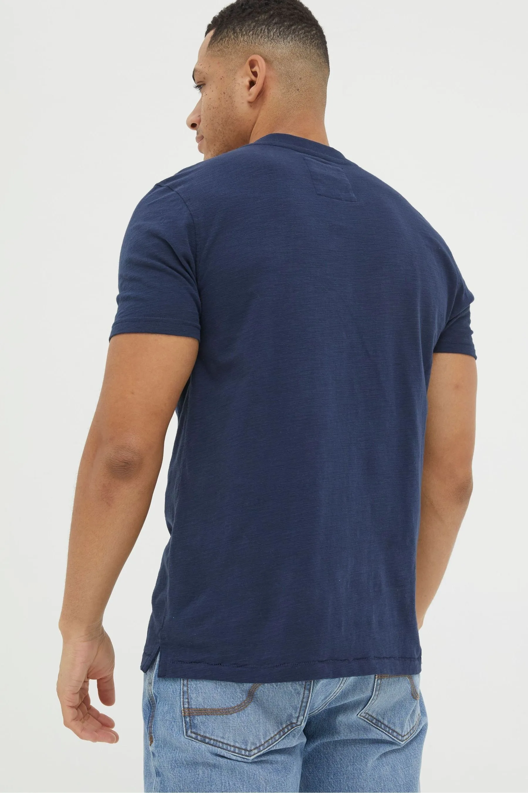 FatFace Woodside Slub Henley T-Shirt