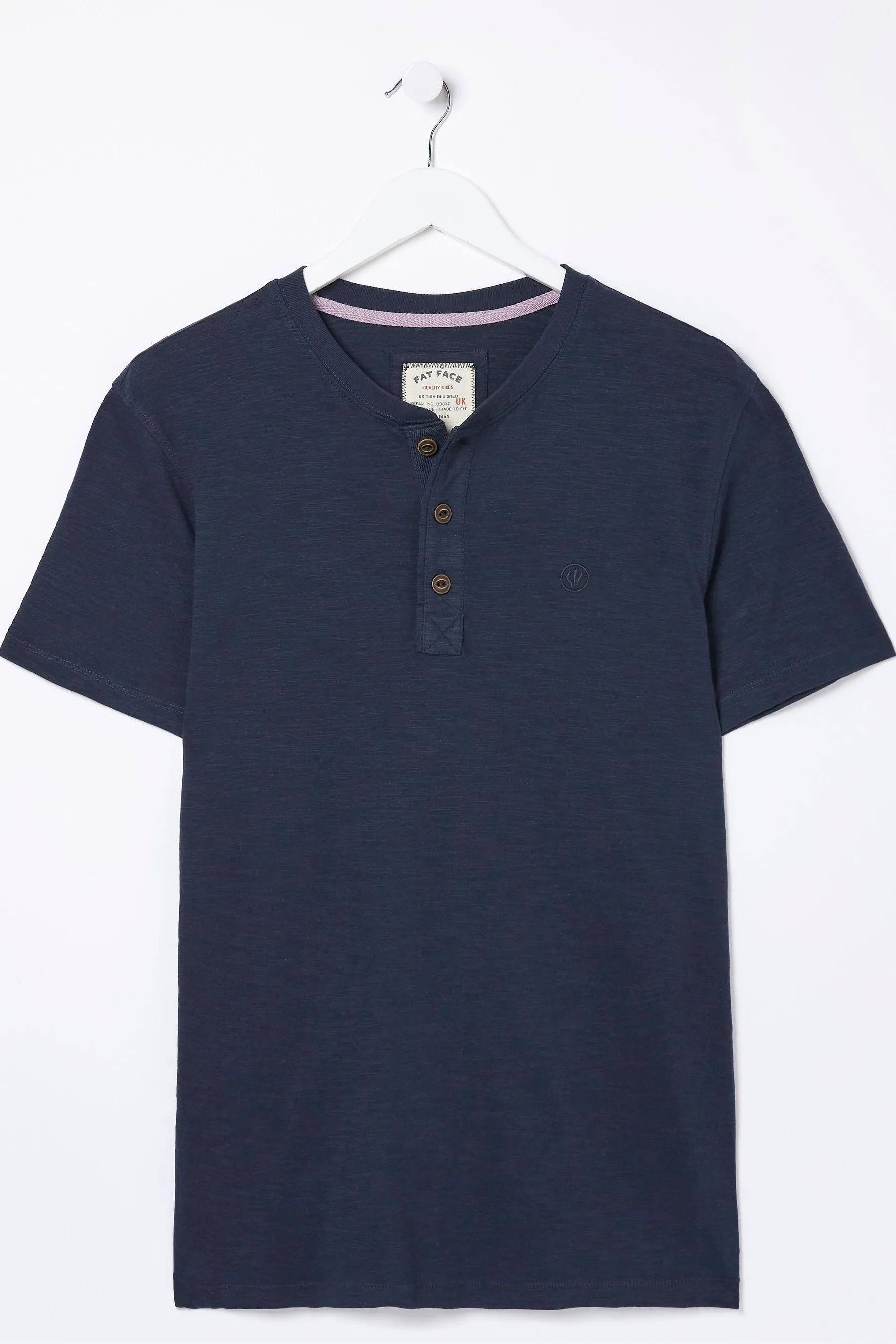 FatFace Woodside Slub Henley T-Shirt