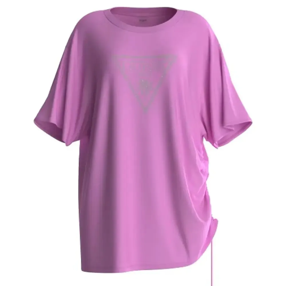 Guess T shirt donna E4GI00 K68D2 A41G Lilac Orchid