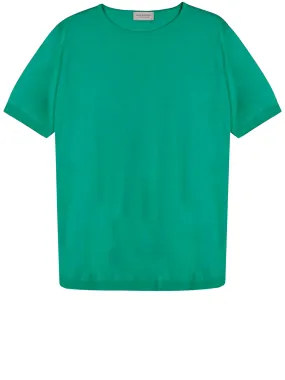 JOHN SMEDLEY    Maglia in cotone verde smeraldo