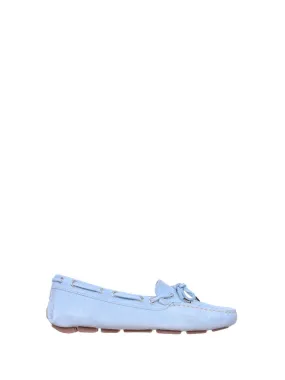 Loafer In Light Blue Suede