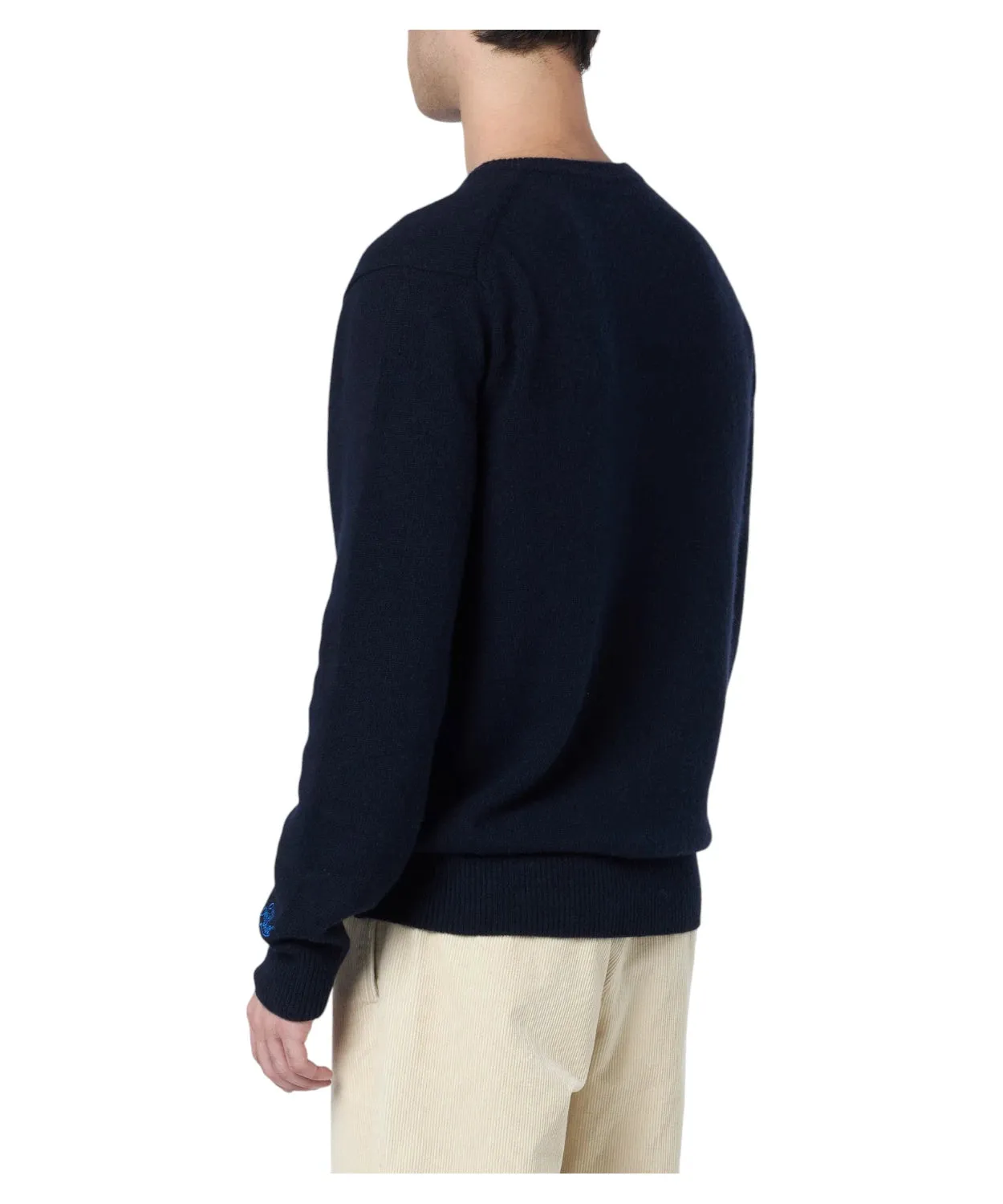 Maglione Heron Blu con Ricamo Apres Ski