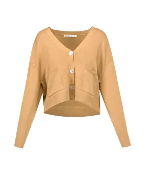 Maglione LIVE THE PROCESS BOXY CARDIGAN 764-s14-clay