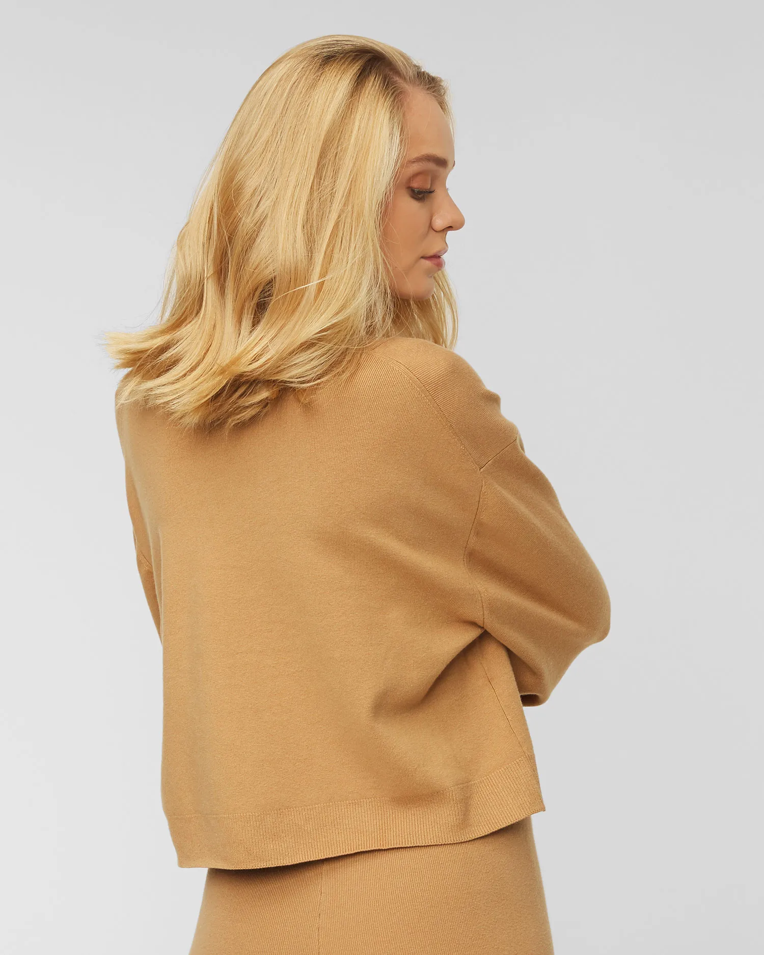 Maglione LIVE THE PROCESS BOXY CARDIGAN 764-s14-clay