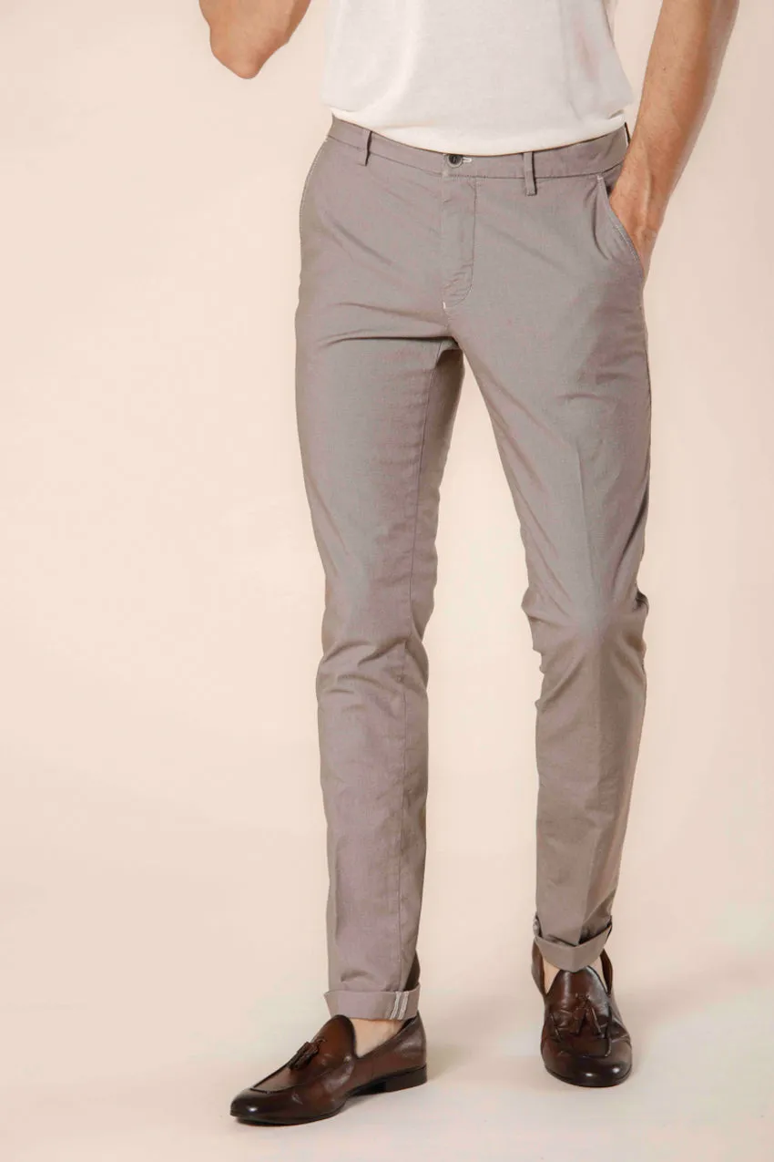 Milano Style pantalon chino homme en coton avec il de perdrix extra slim