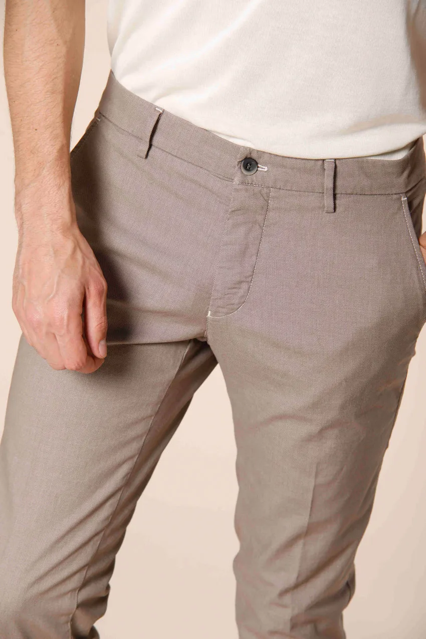 Milano Style pantalon chino homme en coton avec il de perdrix extra slim