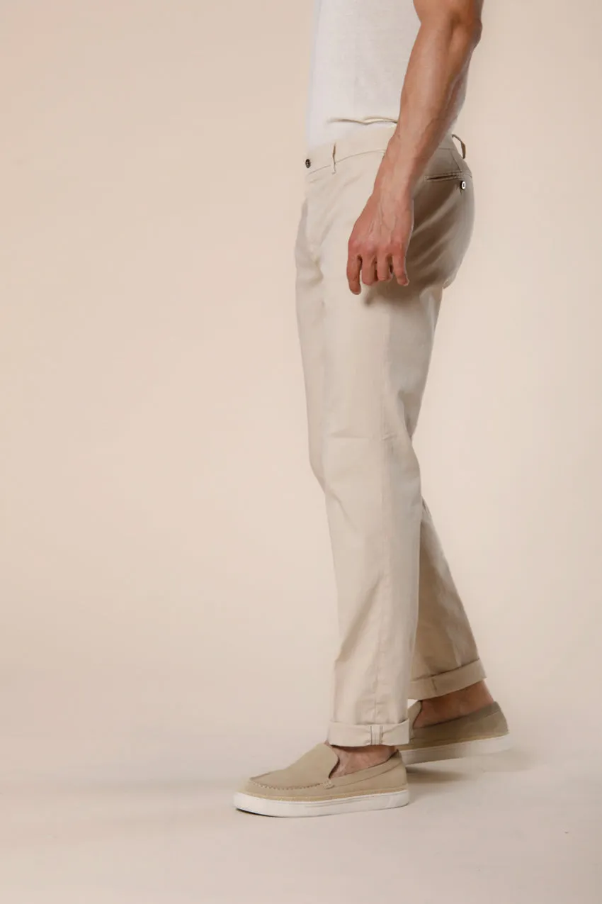 New York pantalon chino homme en satin stretch régulière ①