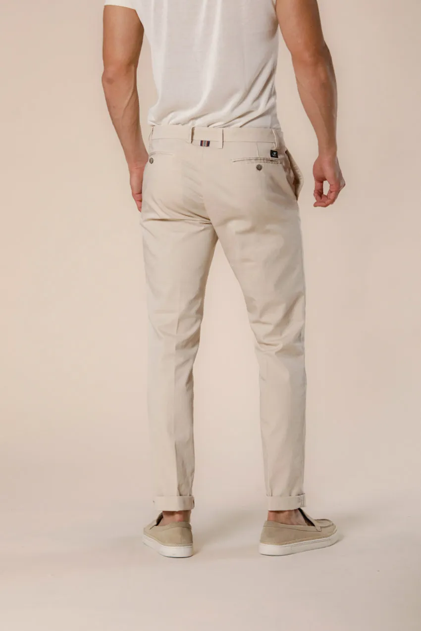 New York pantalon chino homme en satin stretch régulière ①