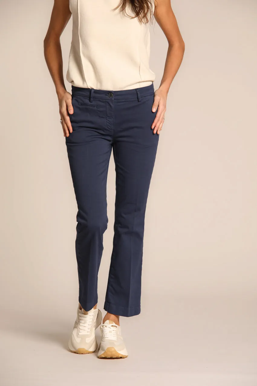 New York Trumpet pantalon chino femme en satin coupe slim 