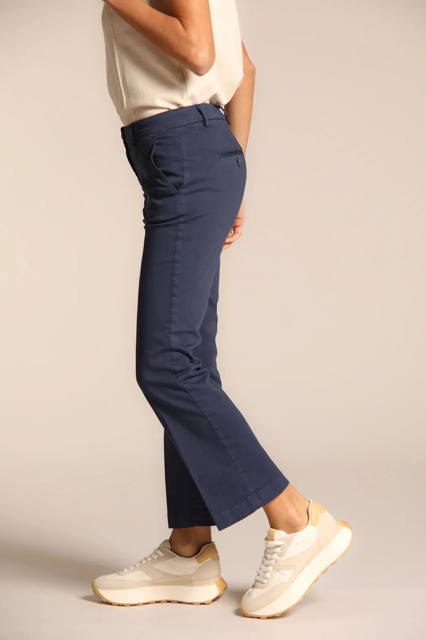 New York Trumpet pantalon chino femme en satin coupe slim 