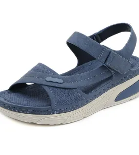 Nuovi sandali da donna estivi Scarpe con tacco piatto per donna 2023 Comode scarpe da donna casual in pelle PU in offerta Piatta