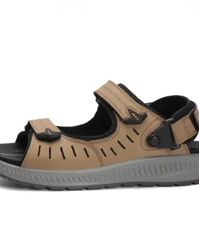 Nuovi sandali da uomo in pelle sandali allaperto romani sport estate scarpe casual gladiatore punta chiusa per scarpe di grandi