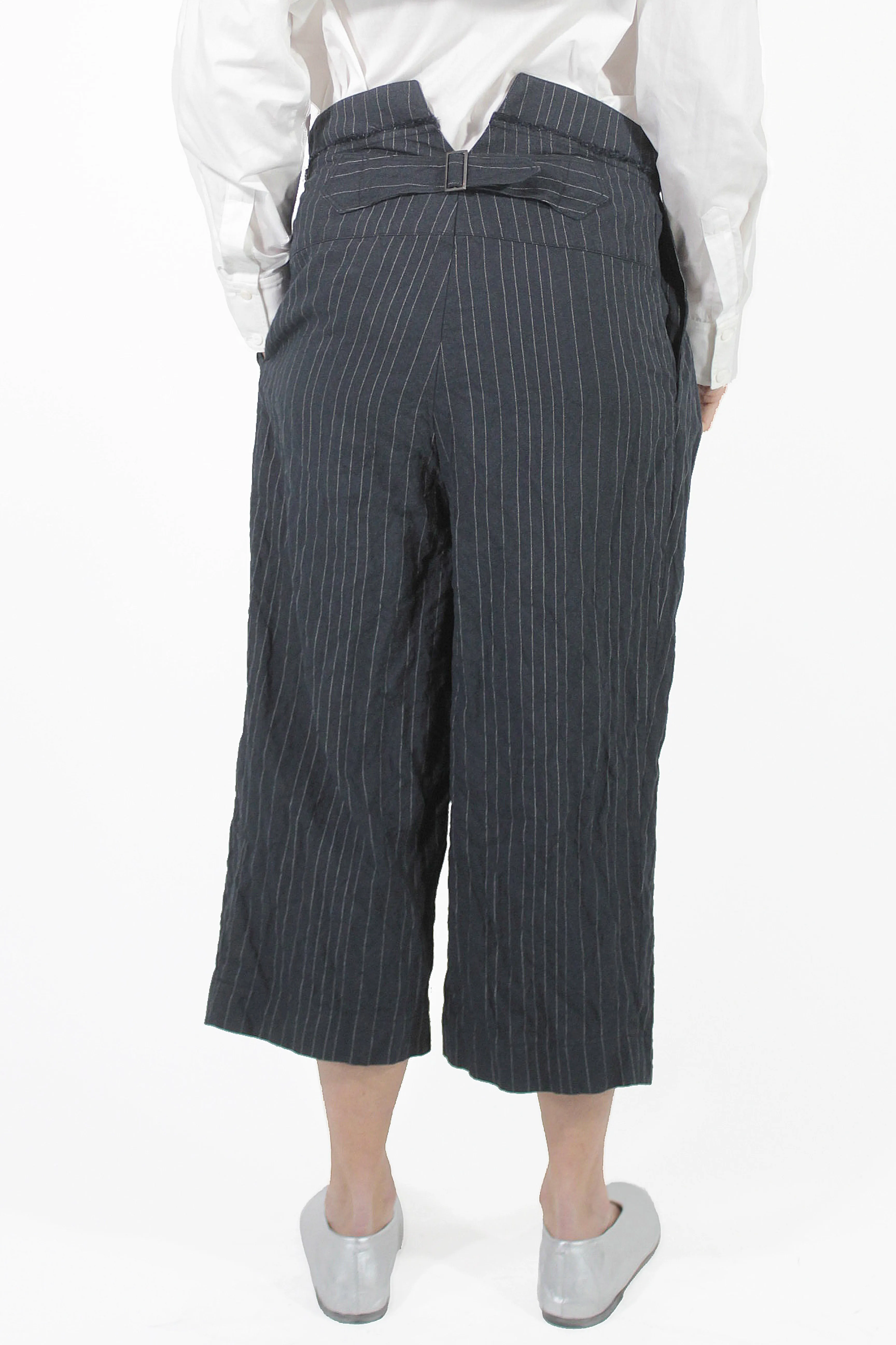   Pantalon Court Rayé 