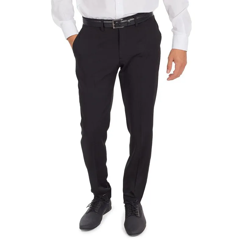 Pantalon Hombre Slim Fit Sin Pinzas Tecno