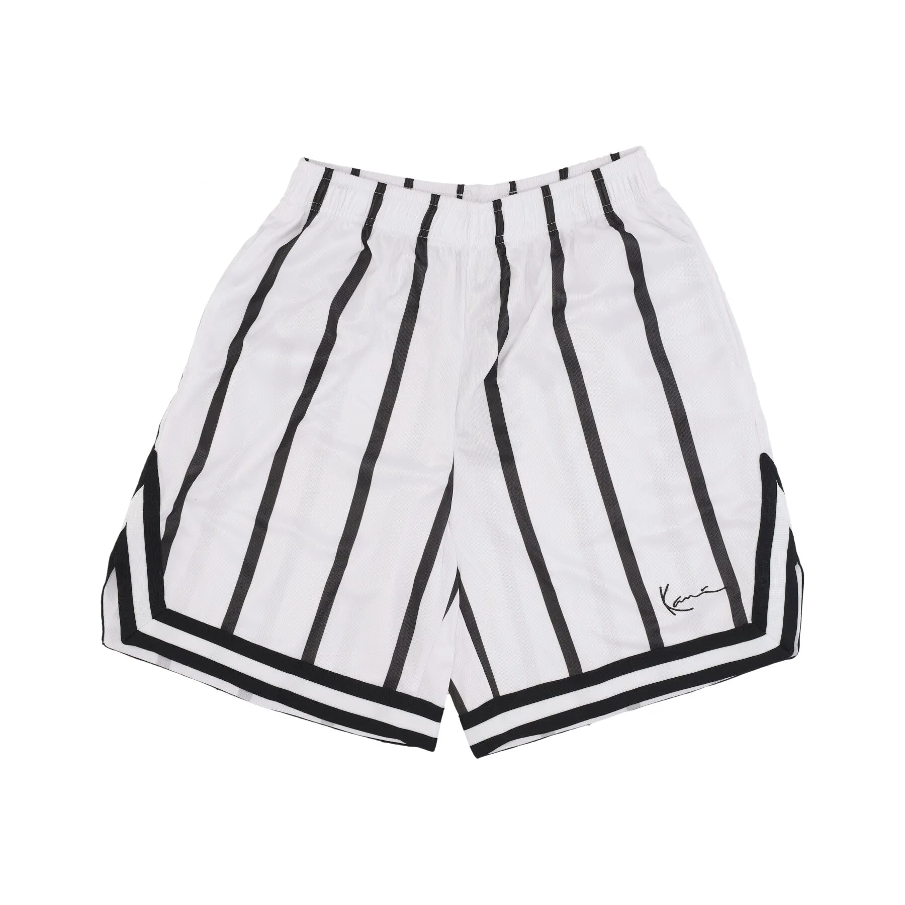 Pantaloncino Tipo Basket Uomo Striped Mesh Shorts White/black