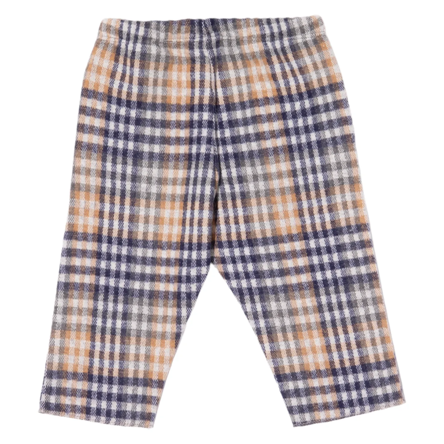 Pantalone a scacchi multicolor per neonati e bambini