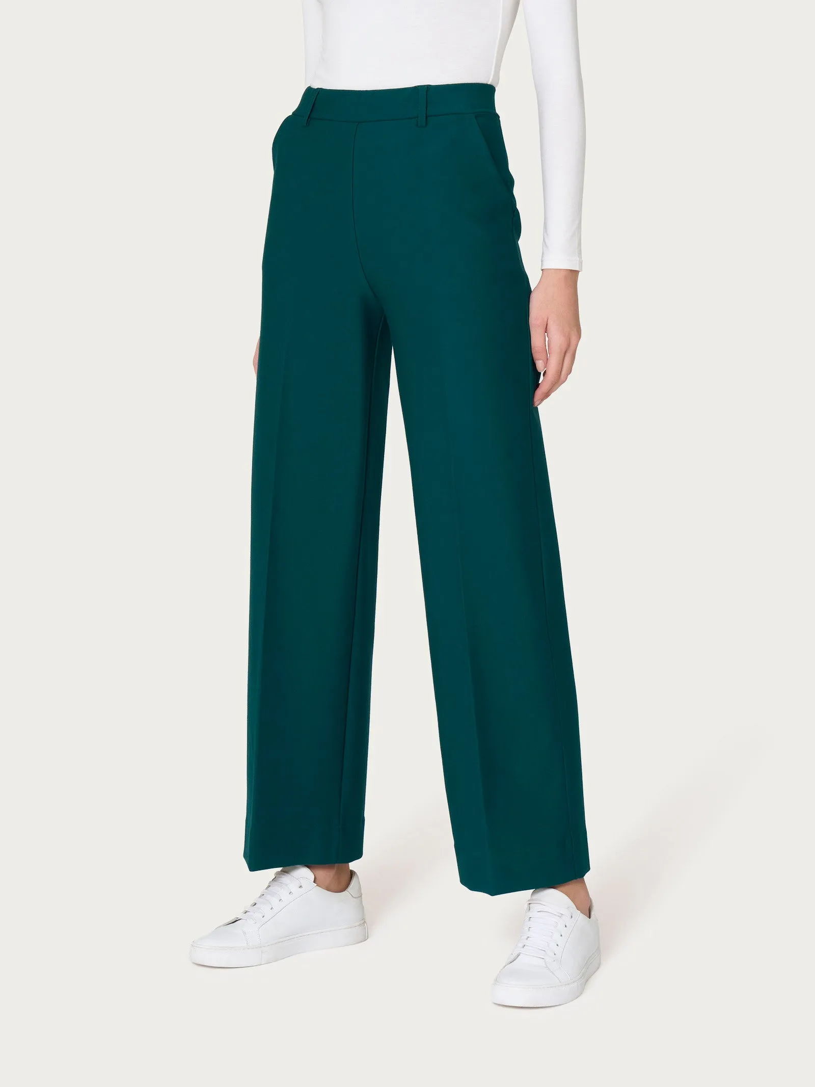 Pantalone ampio alla caviglia in Compact - Rain Forest