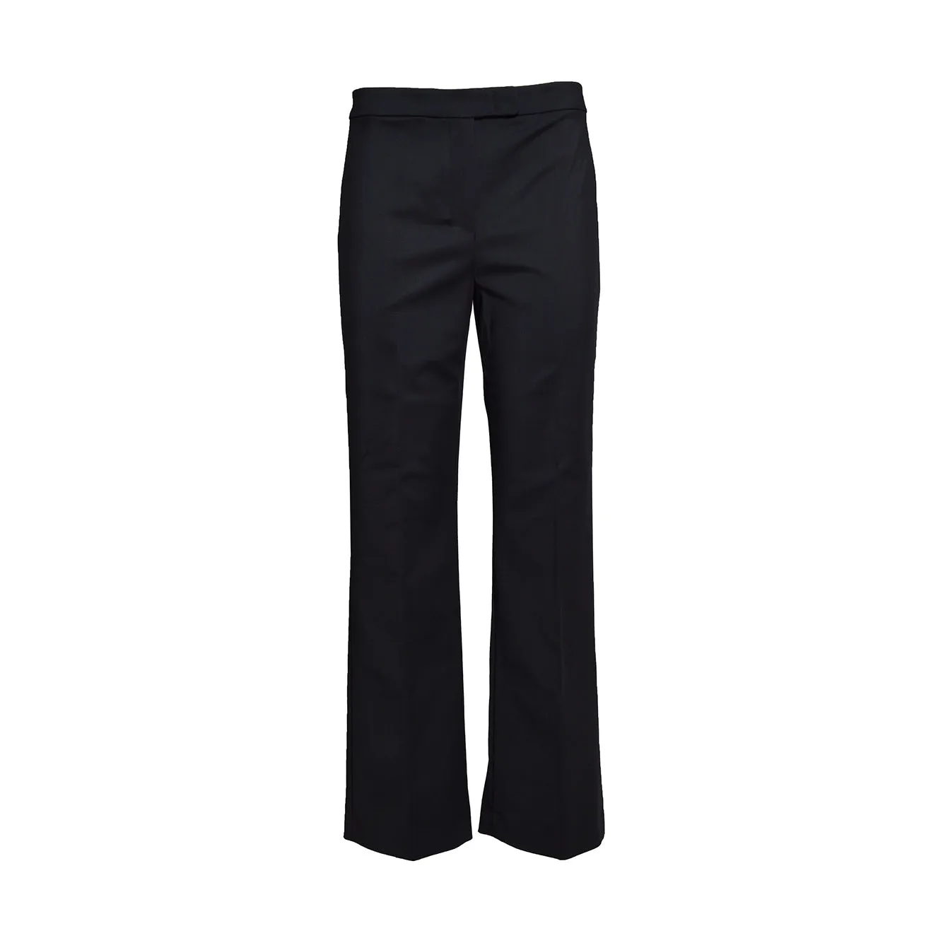 Pantalone Conico in cotone stretch nero 'S Max Mara