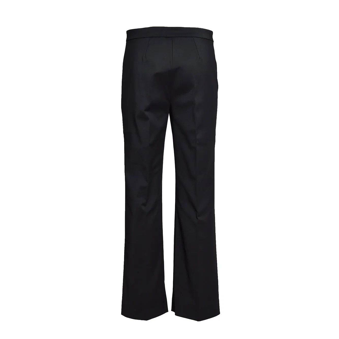 Pantalone Conico in cotone stretch nero 'S Max Mara