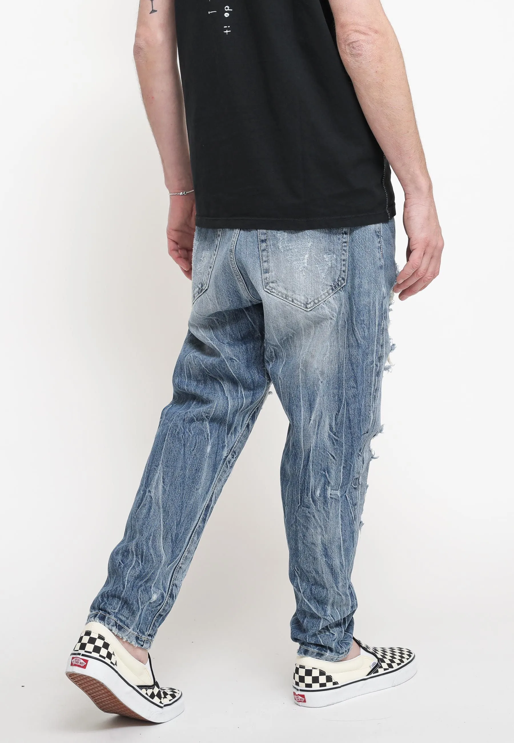 Pantalone Denim Carrot - Colore Unico