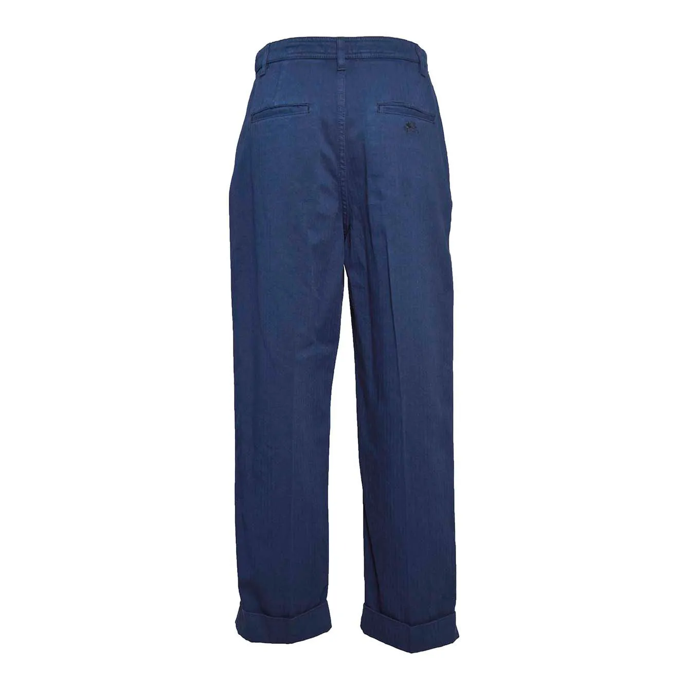 Pantalone in denim blu con motivo spinato Etro