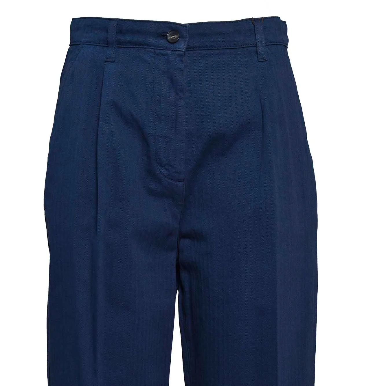 Pantalone in denim blu con motivo spinato Etro