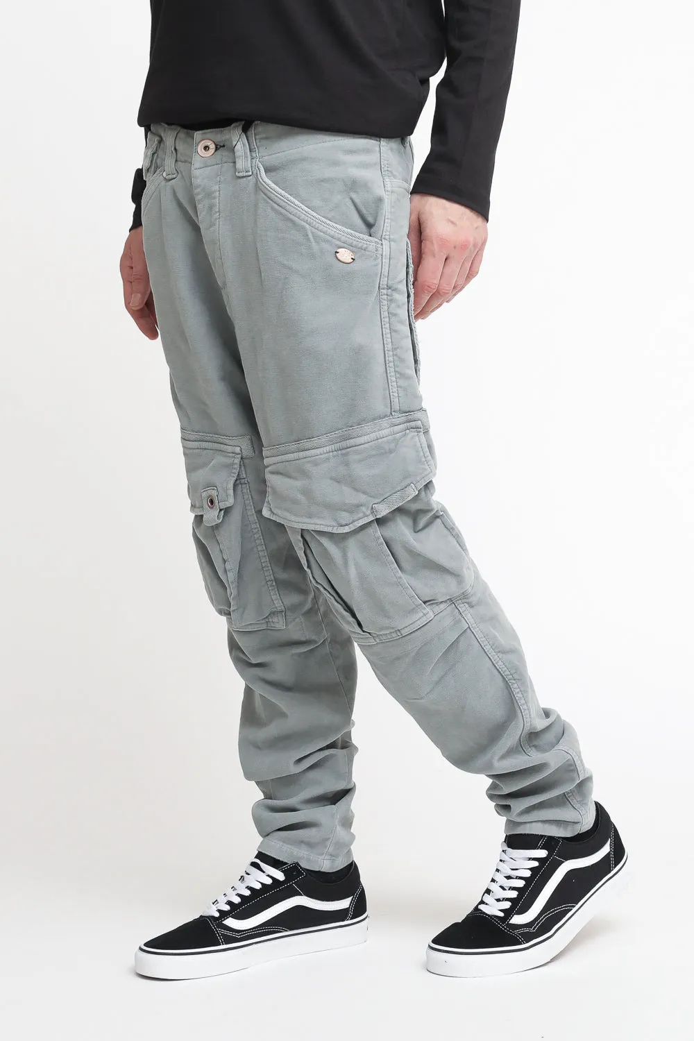 Pantalone Tascone Fustagno - Grigio