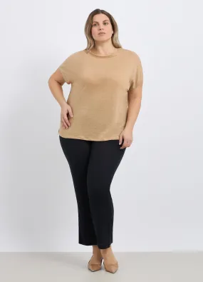 Pantaloni in pura viscosa donna curvy