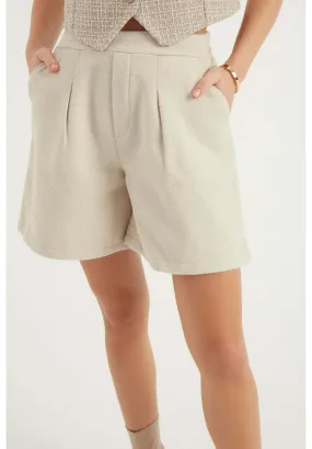 PLEATED LONG SHORTS - Shorts