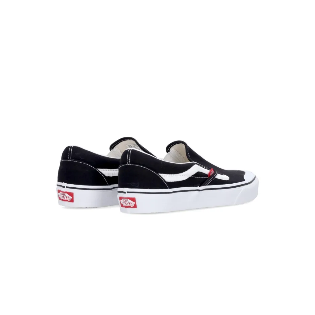 scarpa bassa uomo classic slip-on 138 sidestripe BLACK/TRUE WHITE