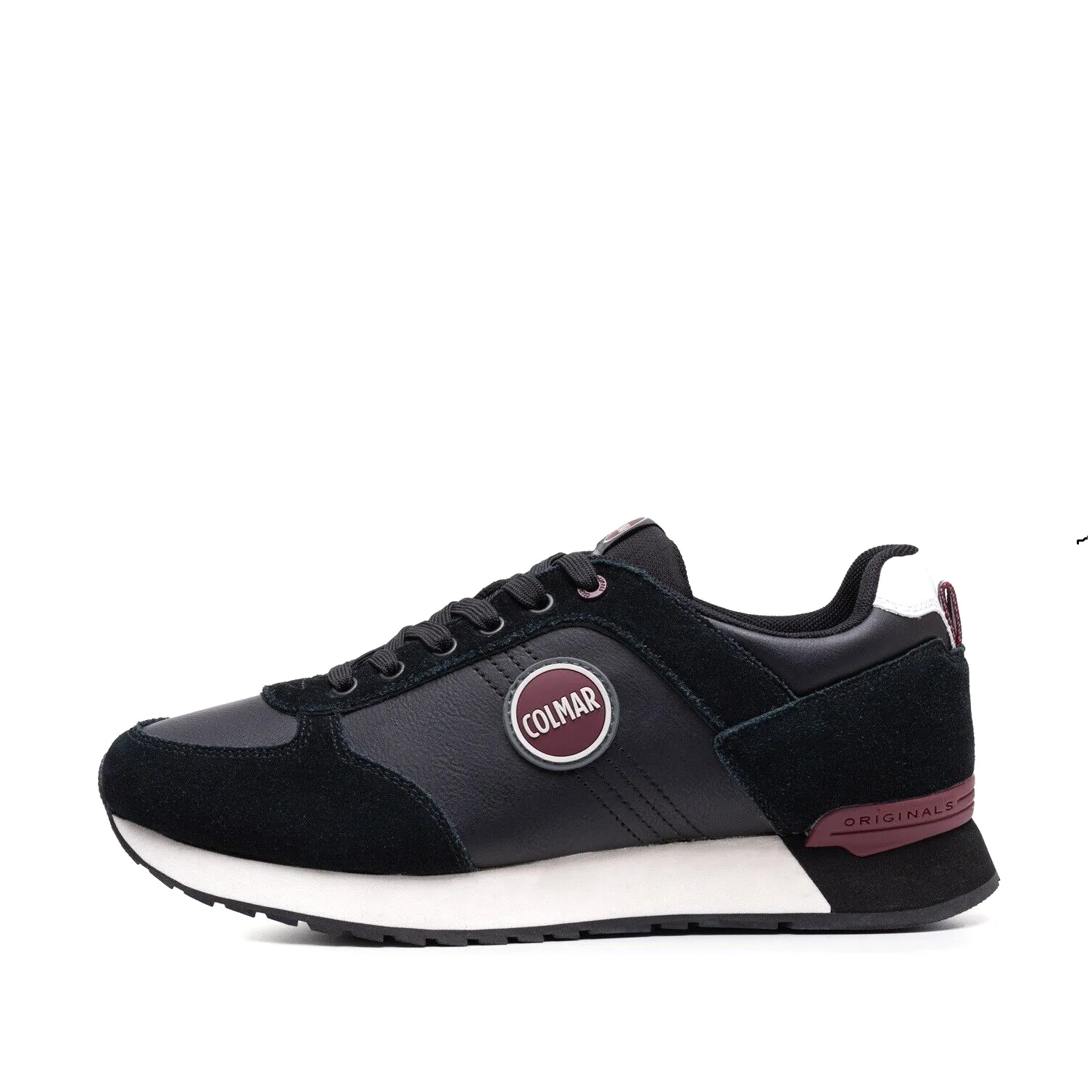 Scarpe da Uomo - COLMAR Art. TRAVIS BOOST 016 sneakers BLACK BURGUNDY casual