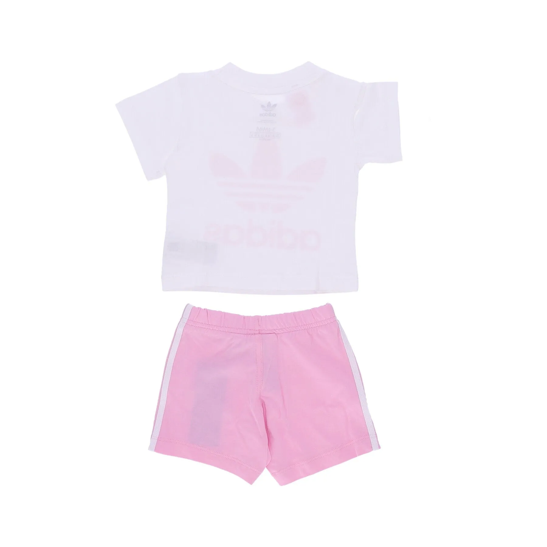 Set T-shirt+short Bambina Short Tee Set White/true Pink