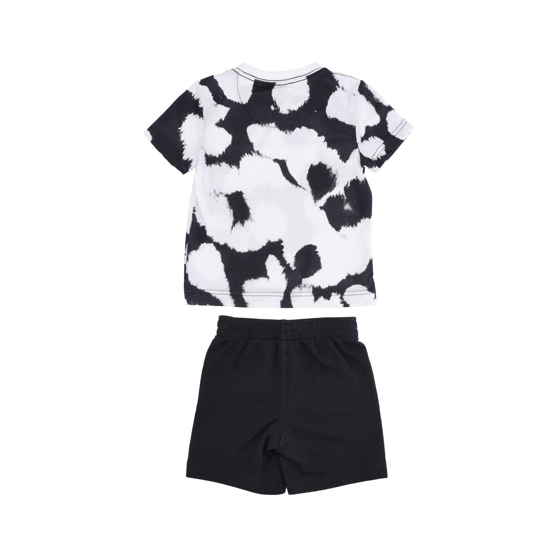 Set T-shirt+short Bambino Dye Dot Short Set Black