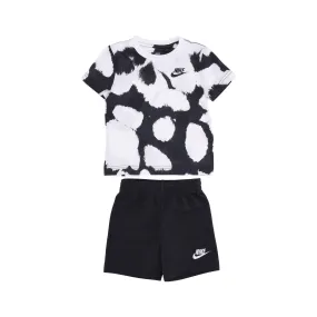 Set T-shirt+short Bambino Dye Dot Short Set Black