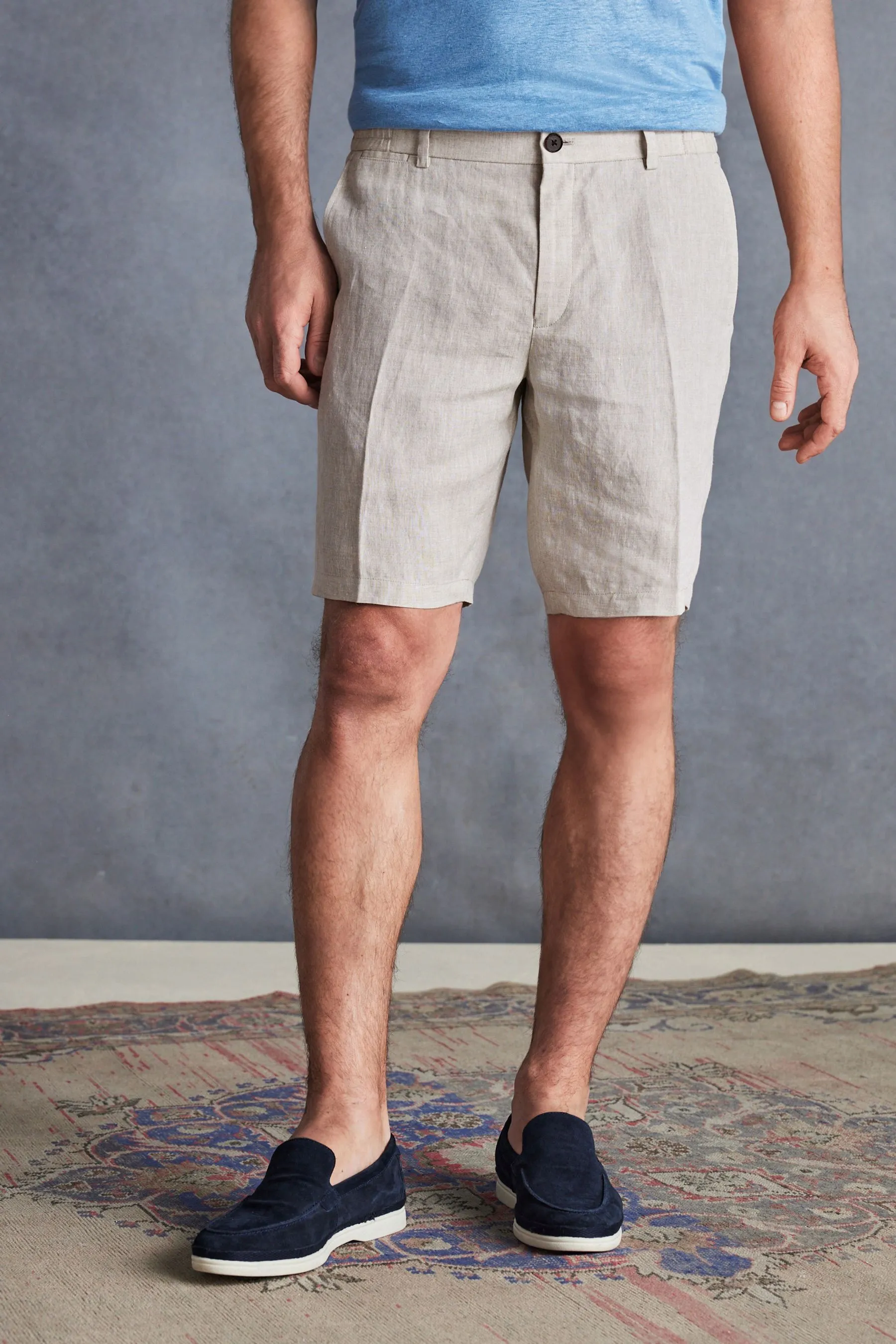 Signature Italian Leomaster 100% Linen Shorts