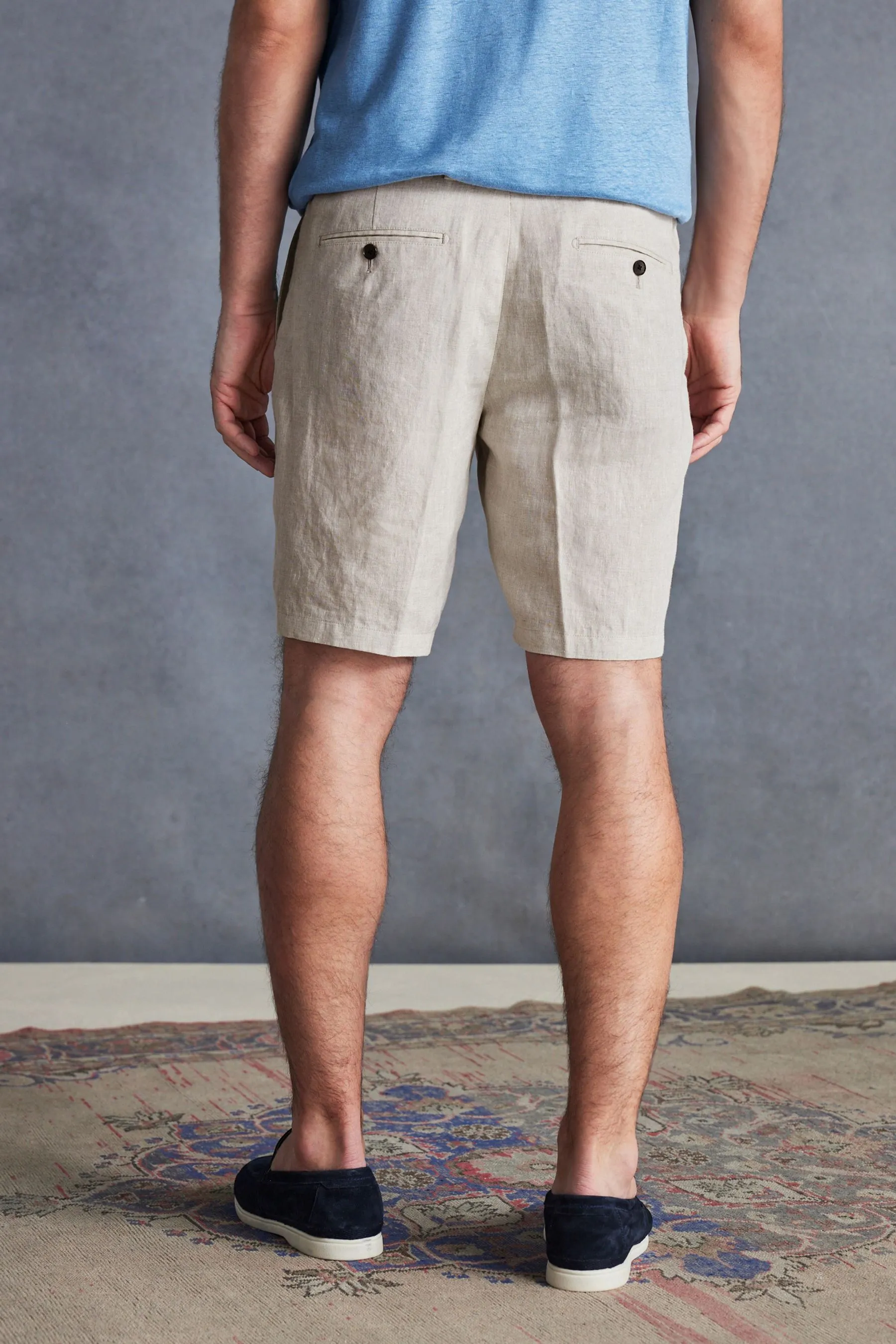 Signature Italian Leomaster 100% Linen Shorts